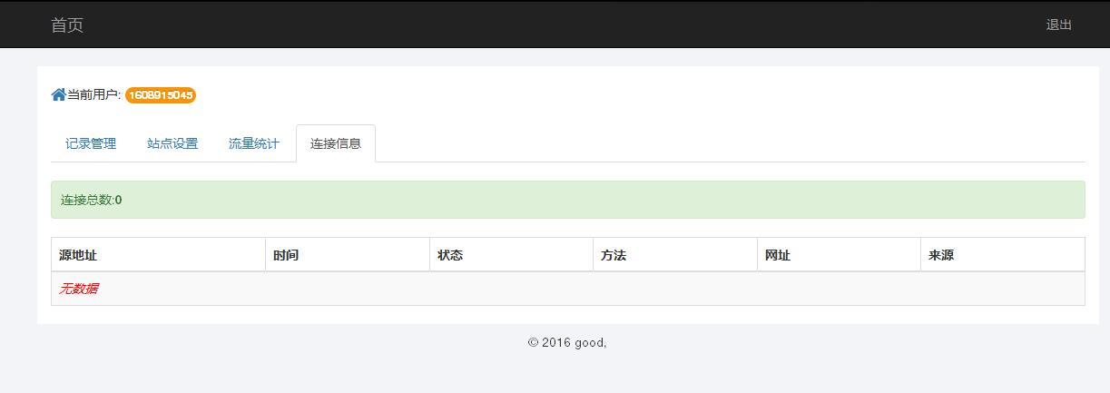 某IDC互聯(lián)網(wǎng)服務(wù)商管理系統(tǒng)--用戶域名記錄管理、站點設(shè)置、流量統(tǒng)計和連接信息